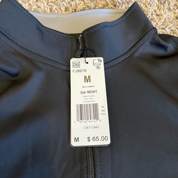 Adidas 3-Stripe Midweight 1/2 Zip Golf - Picture 4 of 4